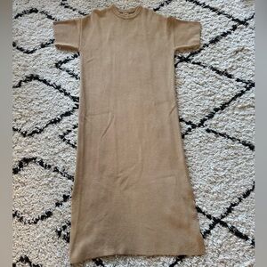 Babaa Beige Knit Maxi Dress